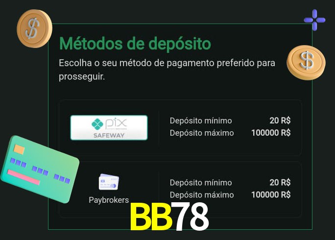 O cassino BB78 oferece uma grande variedade de métodos de pagamento